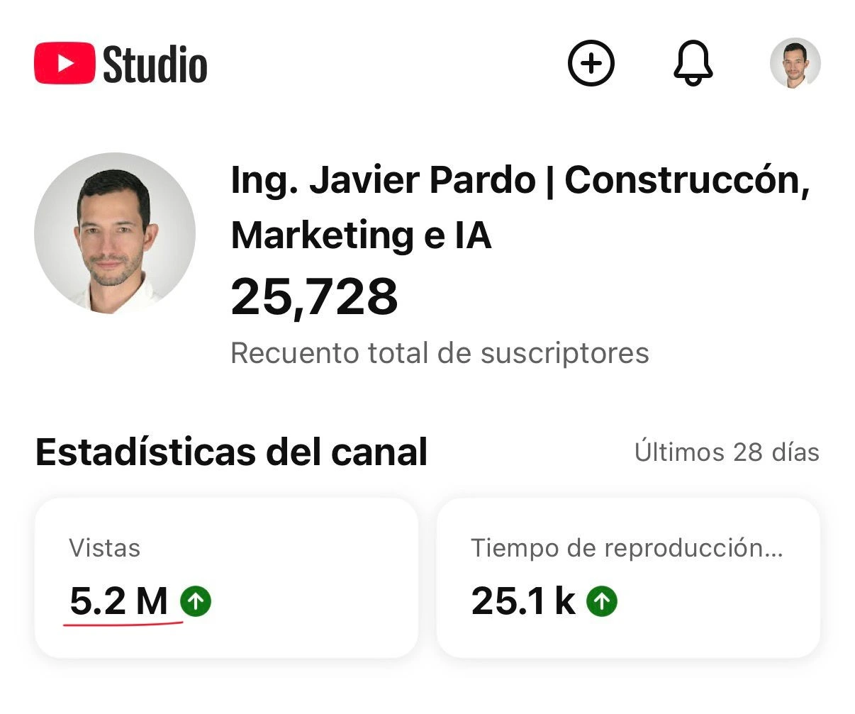 Canal YouTube @ingjavierpardo